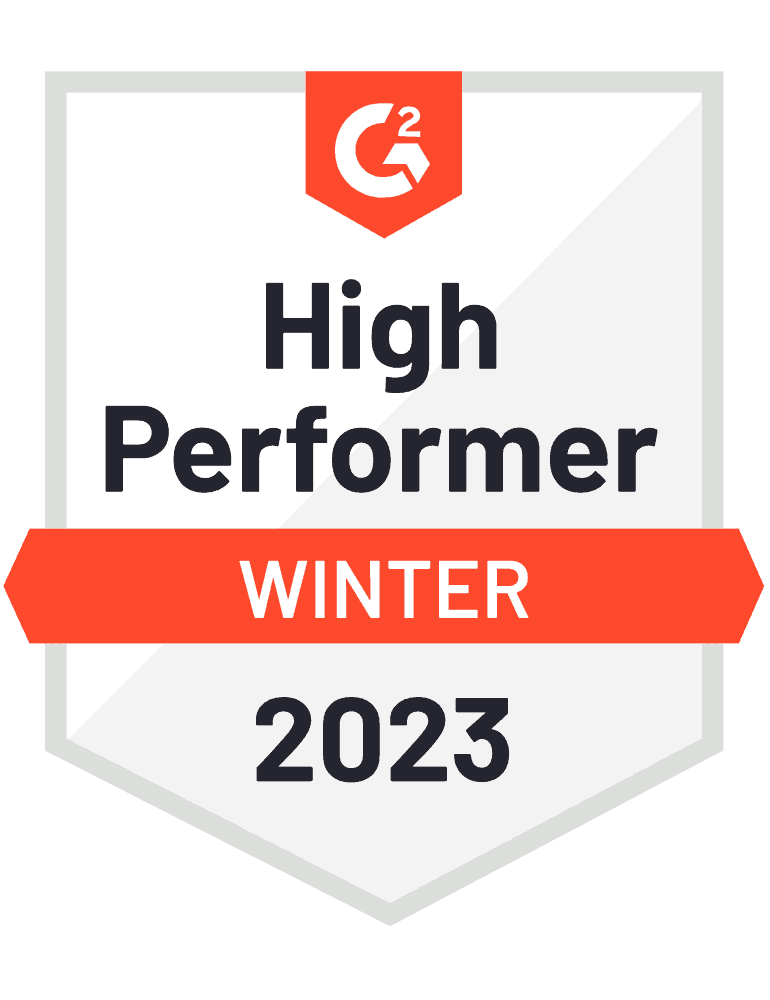 High Performer Badge for Winter of 2023